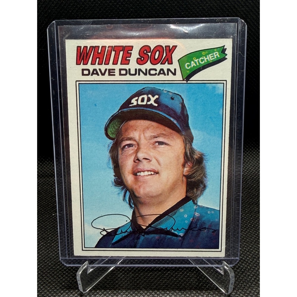 1977 Topps Dave Duncan 338 Chicago White Sox Catcher Baseball Card